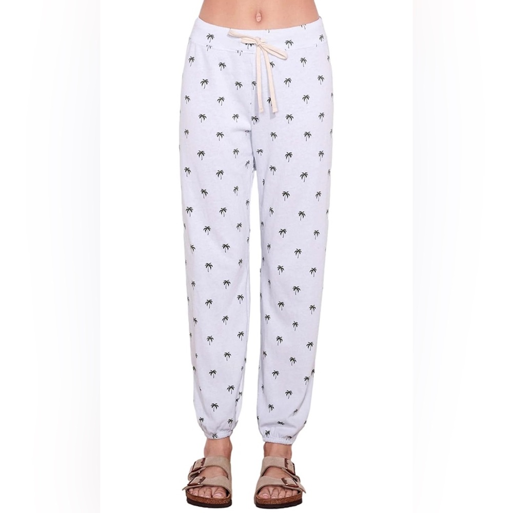 $124 New Sundry Palm Tree Sweatpants - mint Green - Small (1)